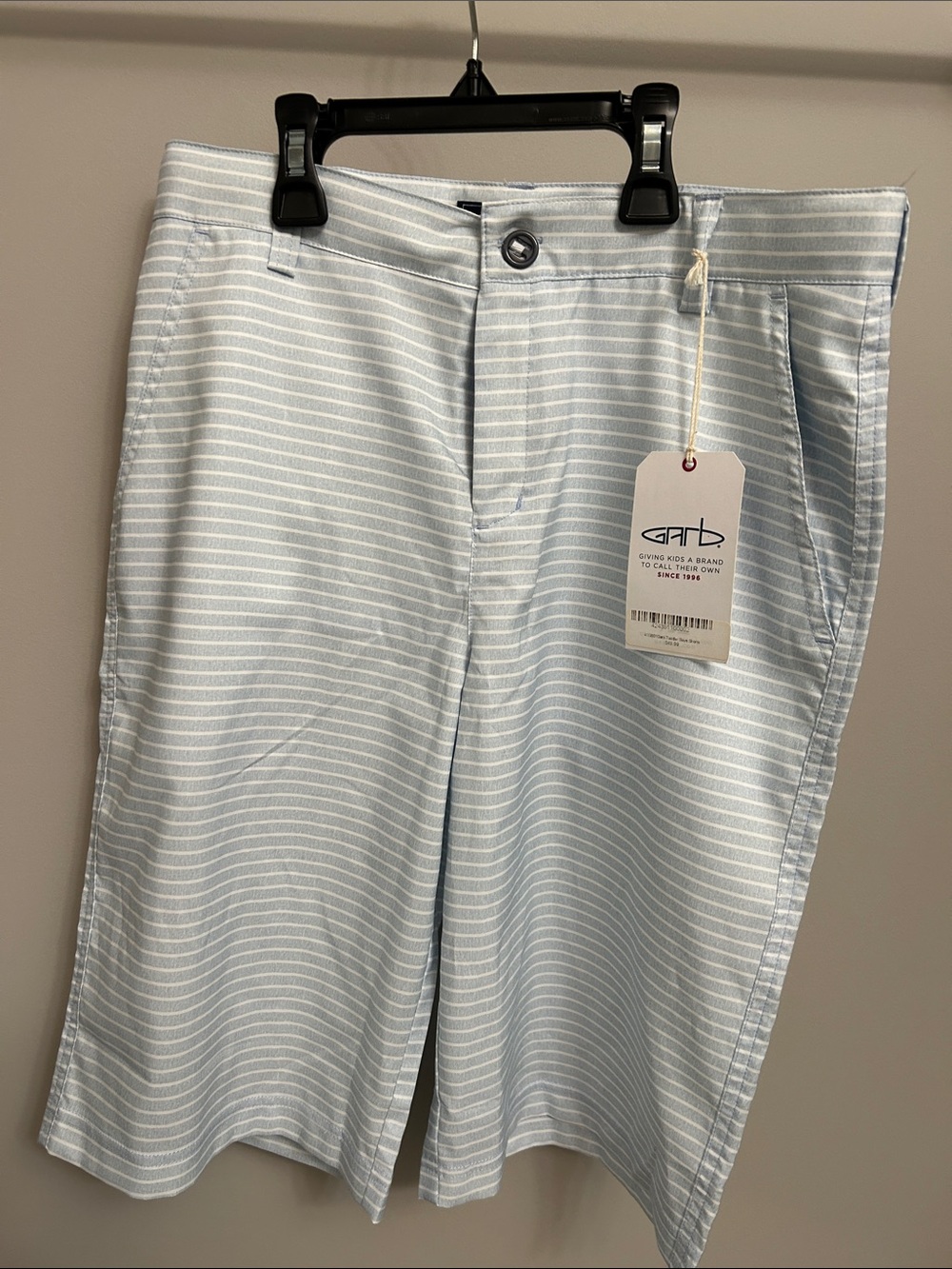 Garb Kids Light Blue Striped Shorts